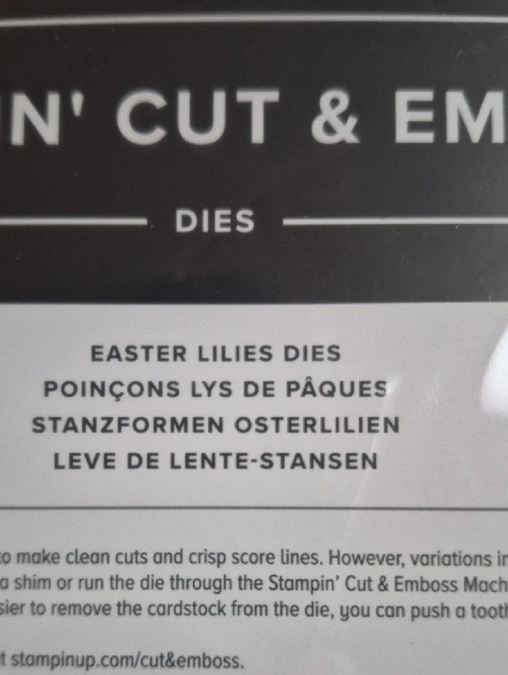 Stampin' Up! Stampin' Cut & Emboss Dies‎ - EASTER LILLES DIES